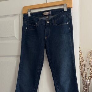 PAIGE Dark Indigo Women's Skinny cropped Jeans